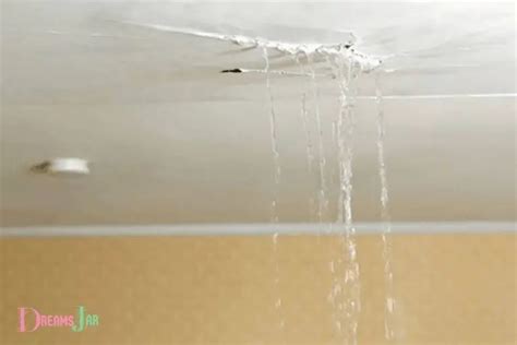 dreaming of water leaking from ceiling|Decoding the Dream: What a Leaking Ceiling Could Mean for